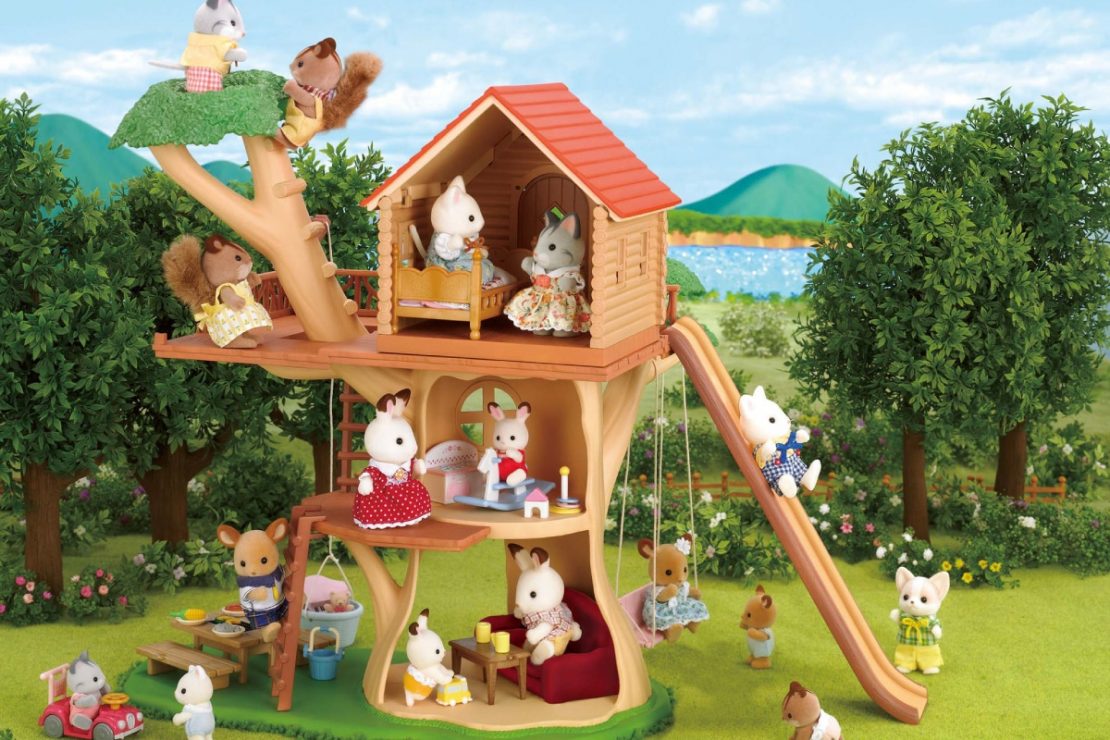 calico critters tree house gift set