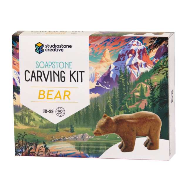 Bear Soapstone Carving Kit