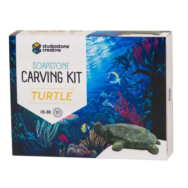 Turtle Soapstone Carving Kit