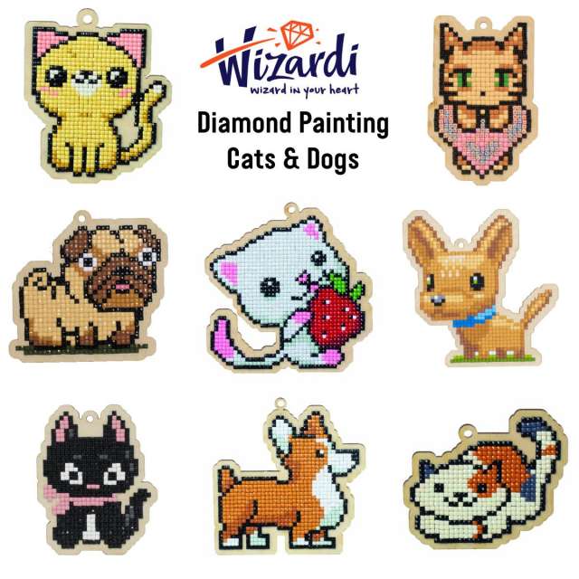 Cats & Dogs Diamond Painting Kits