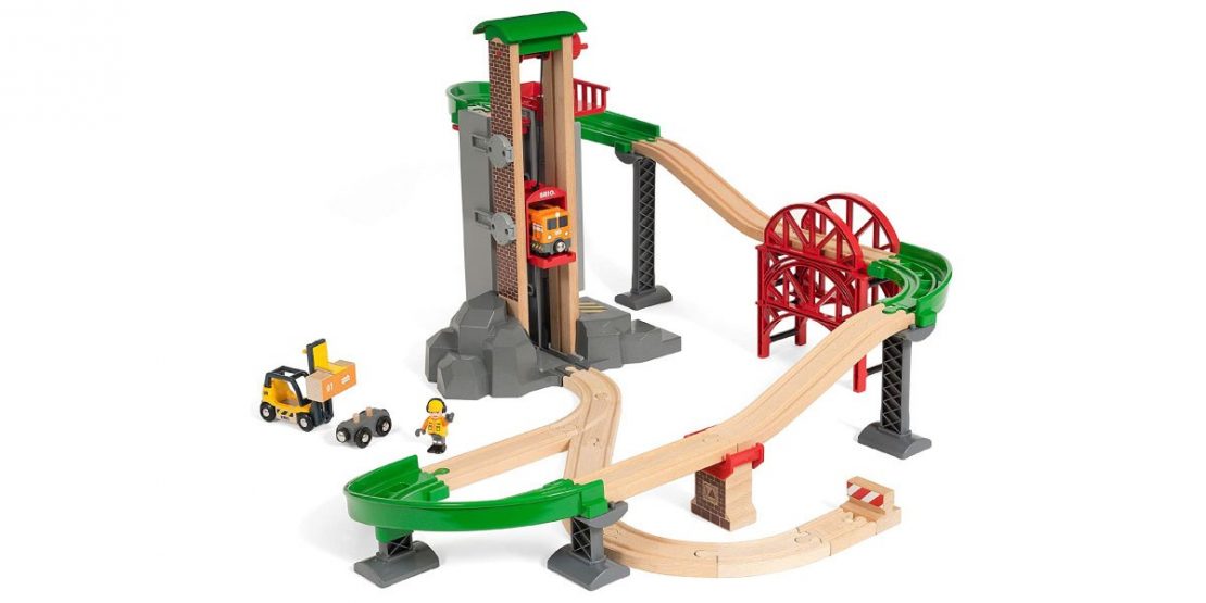 brio construction train set